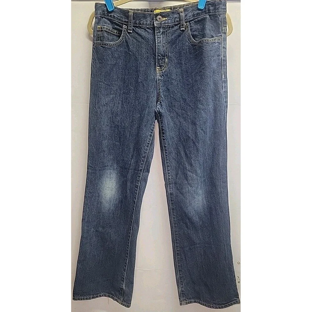 Old‎ Navy Jeans 16 Husky Boys Youth Bootcut Blue Denim